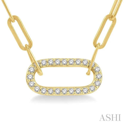Paperclip Diamond Fashion Pendant