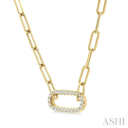 Paperclip Diamond Fashion Pendant