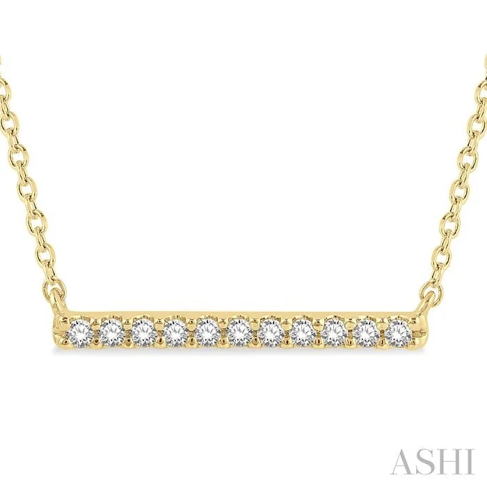 Bar Petite Diamond Fashion Necklace