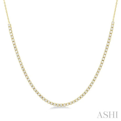 Halfway Diamond Tennis Necklace