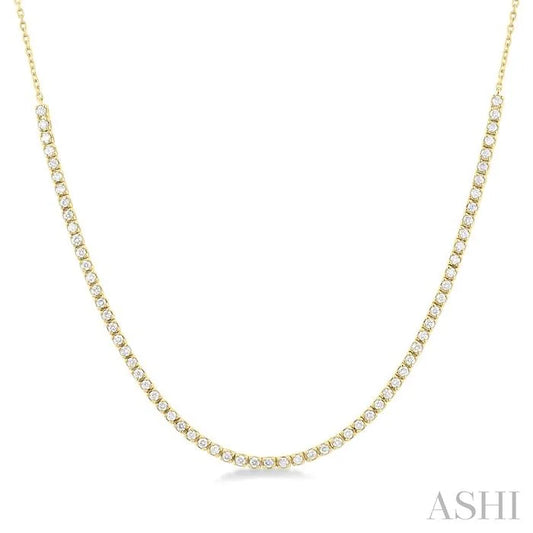 Halfway Diamond Tennis Necklace