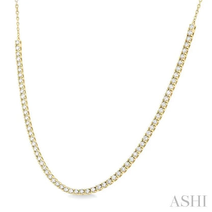 Halfway Diamond Tennis Necklace