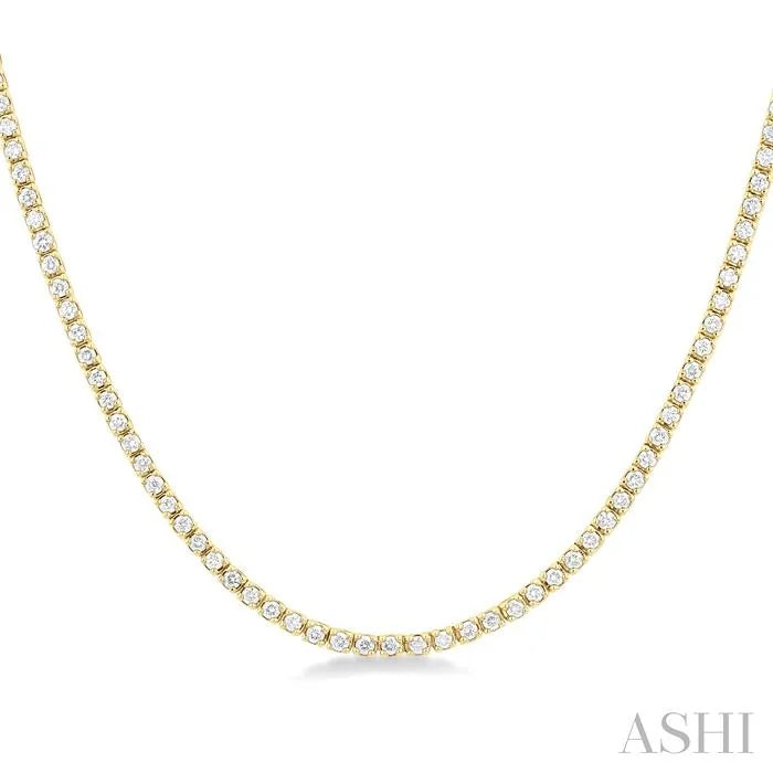 Halfway Diamond Tennis Necklace