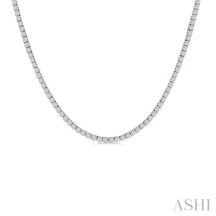 Halfway Diamond Tennis Necklace