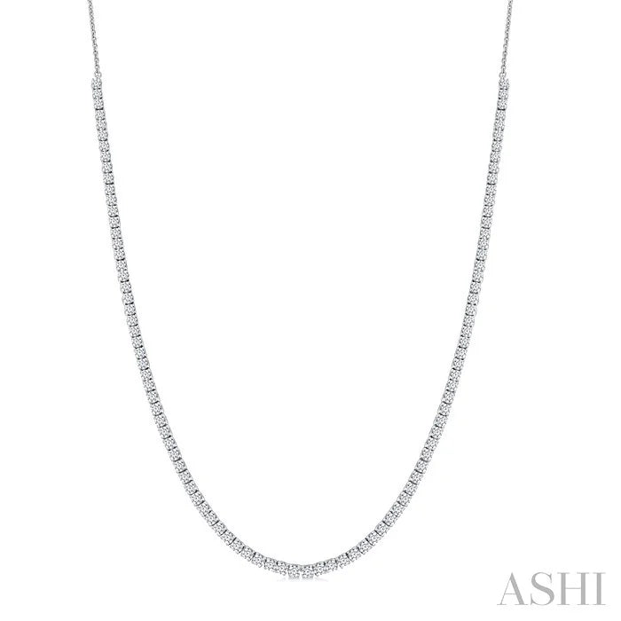 Halfway Diamond Tennis Necklace