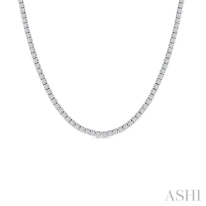 Halfway Diamond Tennis Necklace