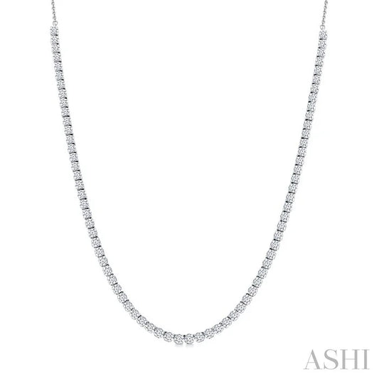 Halfway Diamond Tennis Necklace