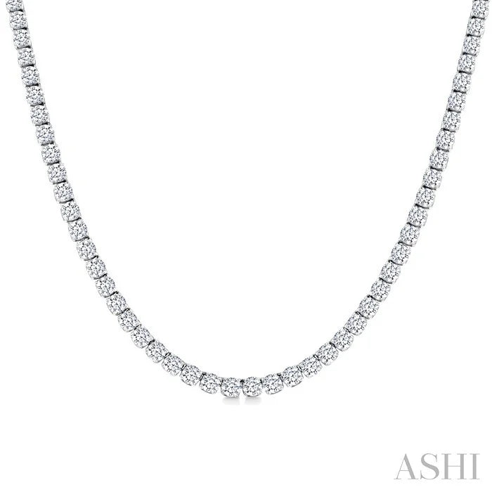 Halfway Diamond Tennis Necklace