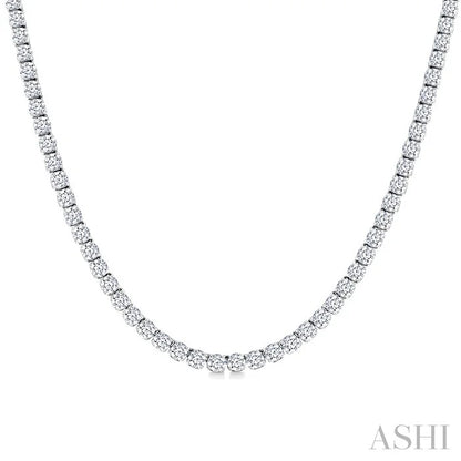 Halfway Diamond Tennis Necklace