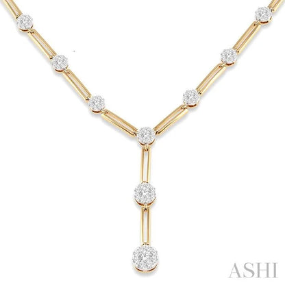 Paperclip Lovebright Diamond Fashion Necklace