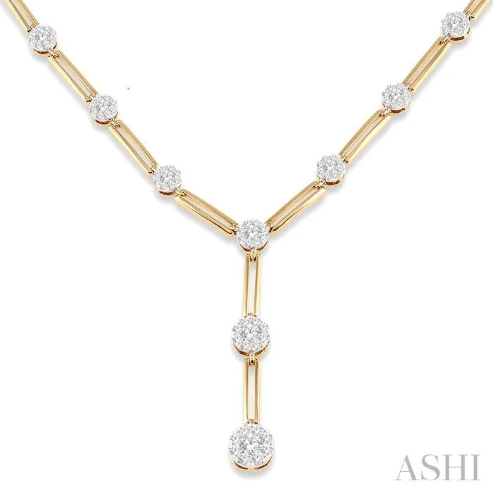 Paperclip Lovebright Diamond Fashion Necklace