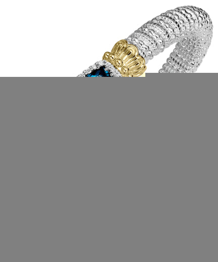 Vahan 14k Gold & Sterling Silver London Blue Topaz Bracelet