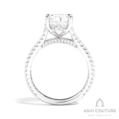 Couture Split Shank Round Semi-Mount Engagement Ring