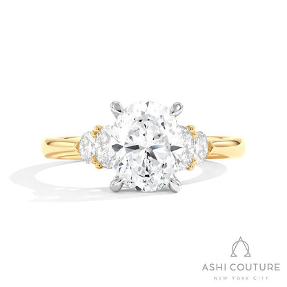 Couture 5-Stone Oval Semi-Mount Engagement Ring