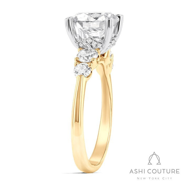 Couture 5-Stone Round Semi-Mount Engagement Ring