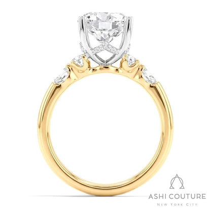 Couture 5-Stone Round Semi-Mount Engagement Ring
