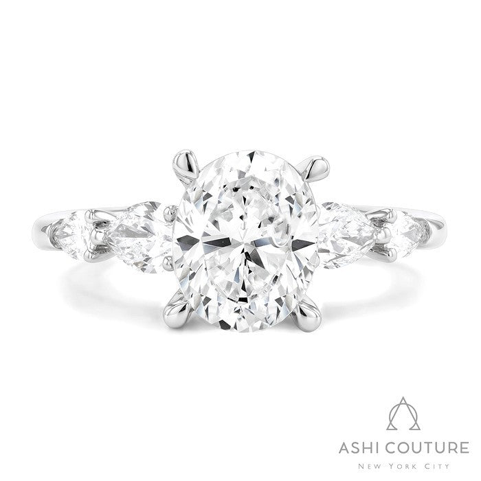 Couture 5-Stone Oval Semi-Mount Engagement Ring