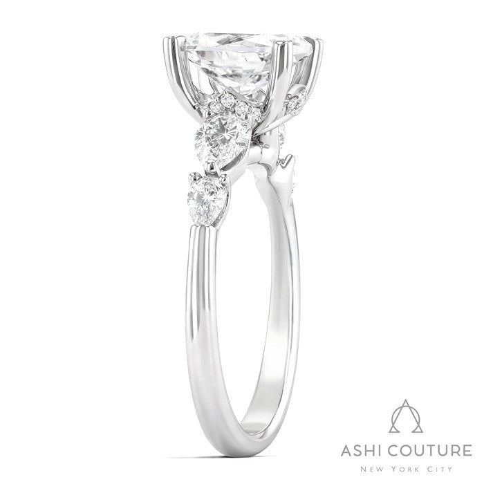 Couture 5-Stone Oval Semi-Mount Engagement Ring