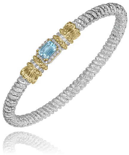 Vahan 14k Gold & Sterling Silver Sky Blue Topaz Bracelet
