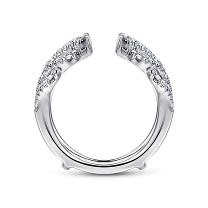 14K White Gold Diamond Ring Enhancer