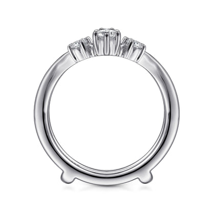 14K White Gold Diamond Ring Enhancer