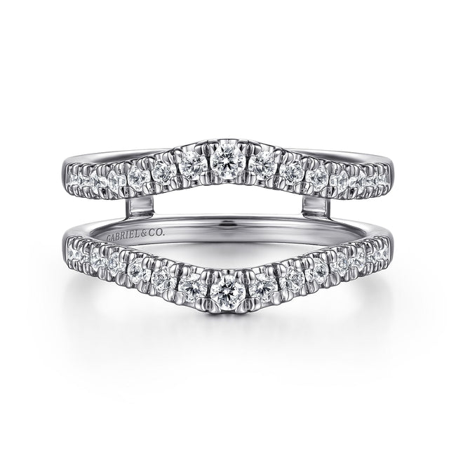 14K White Gold Diamond Ring Enhancer