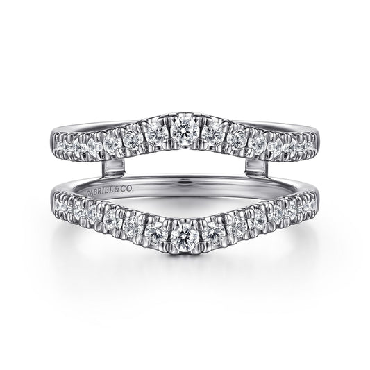 14K White Gold Diamond Ring Enhancer