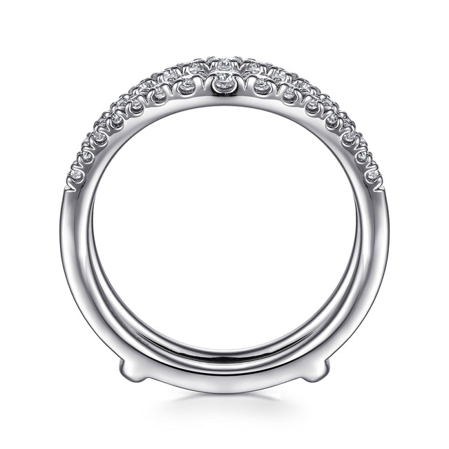 14K White Gold Diamond Ring Enhancer