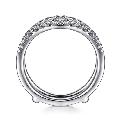 14K White Gold Diamond Ring Enhancer