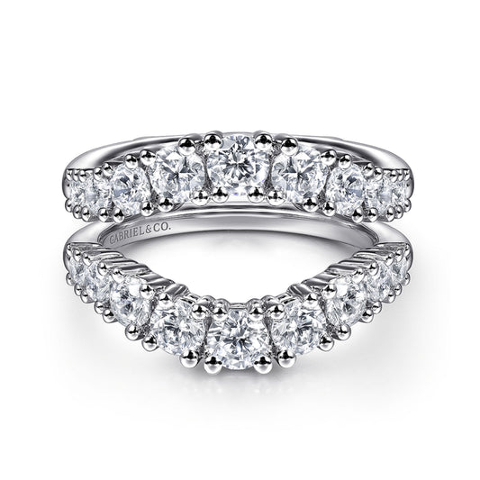 14K White Gold Diamond Ring Enhancer