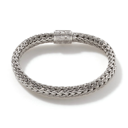 Icon Bracelet, Silver, Diamonds, 7.5MM