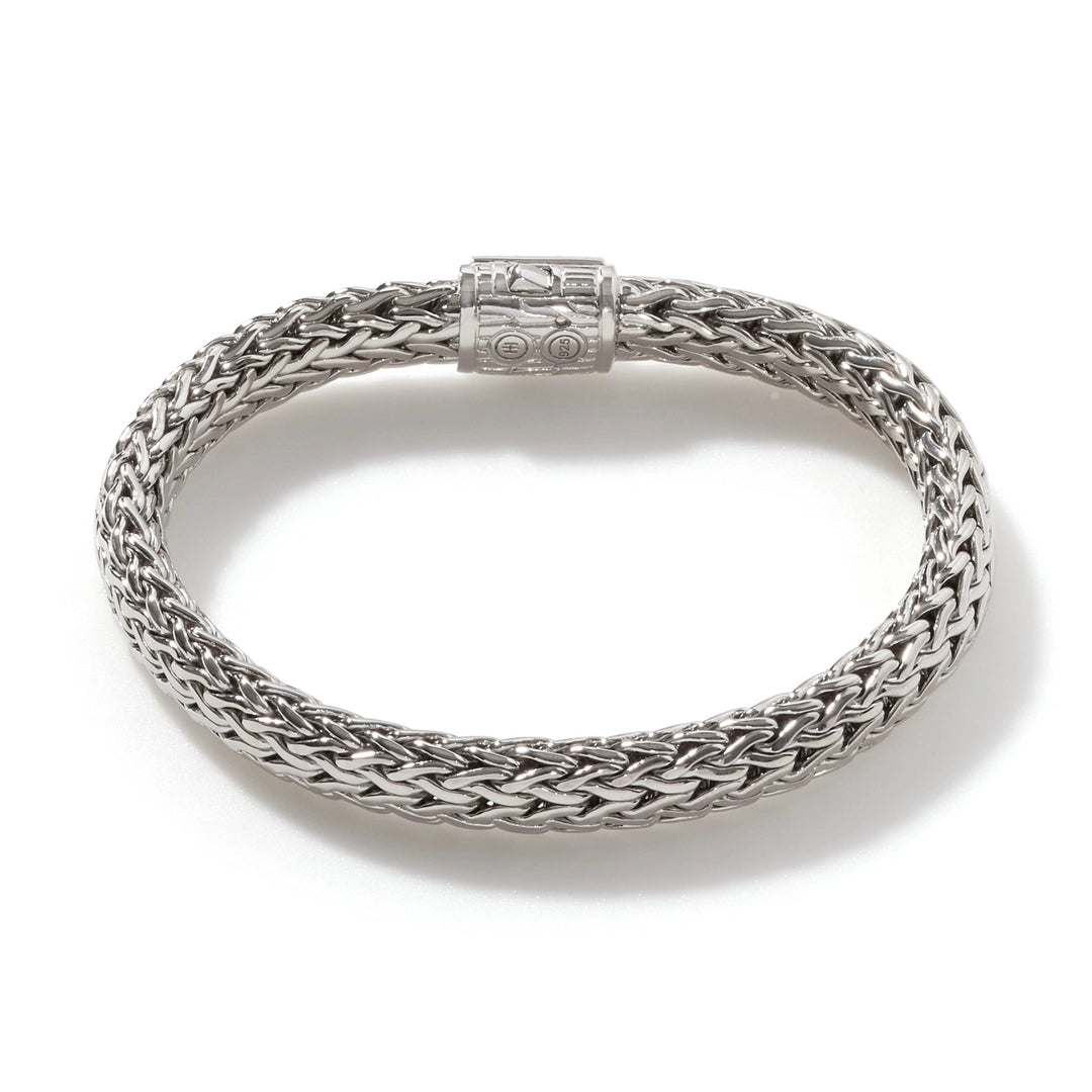 Icon Bracelet, Silver, Diamonds, 7.5MM