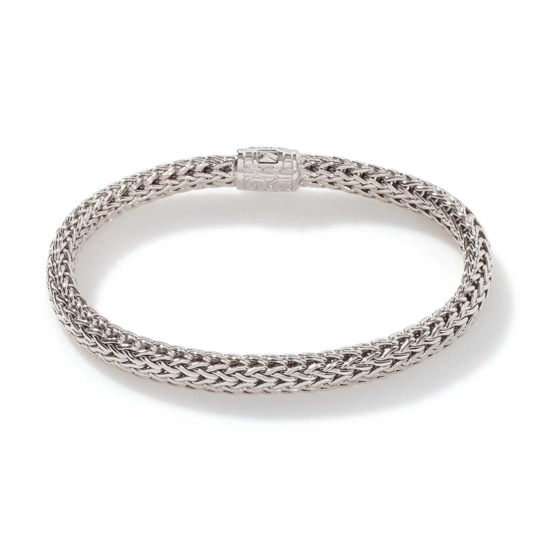 Icon Bracelet, Silver, Diamonds, 6.5MM