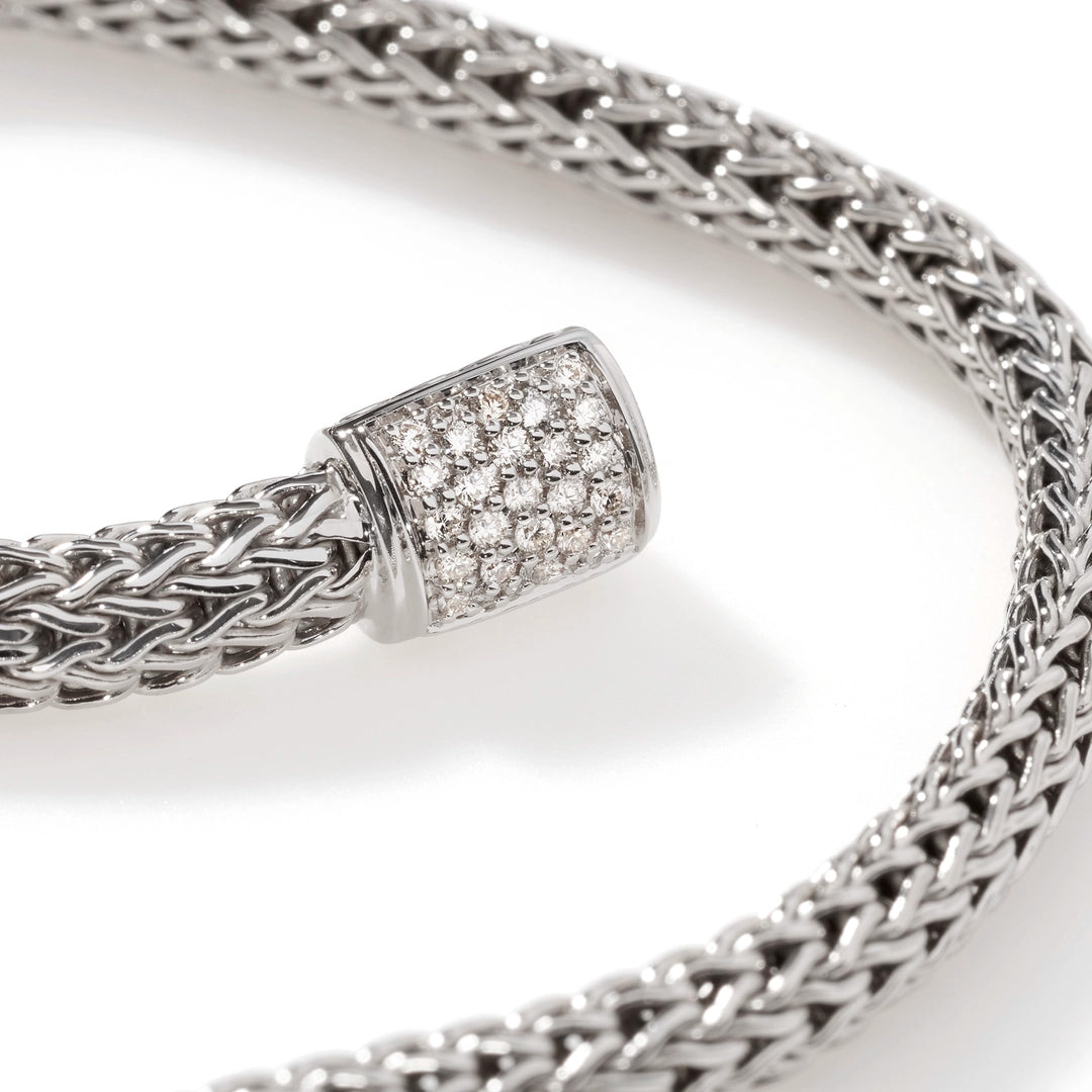 Icon Bracelet, Sterling Silver, Diamonds, 5MM
