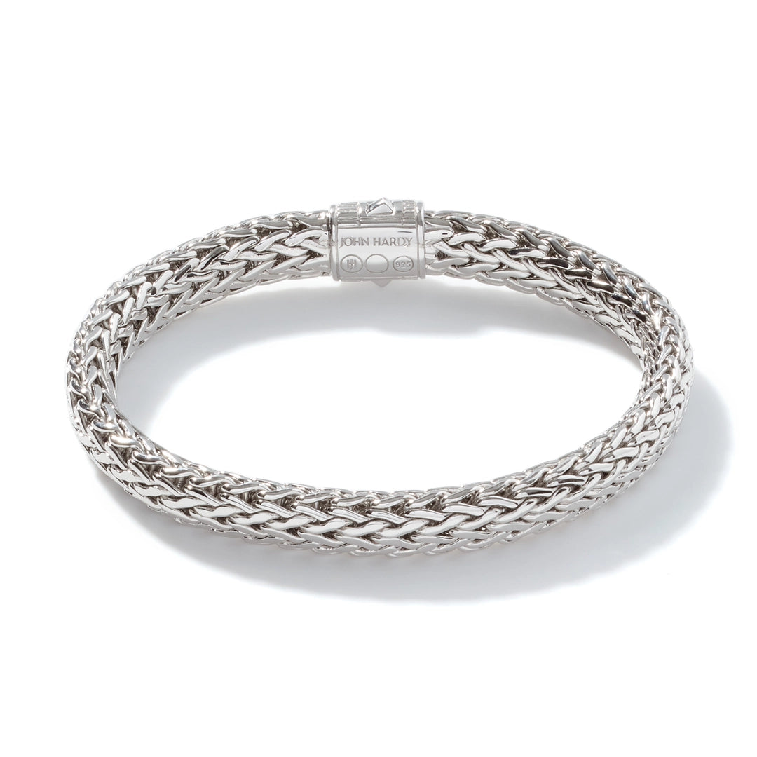 Icon Bracelet, Sterling Silver, Pave, 7.5MM