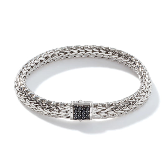 Icon Bracelet, Sterling Silver, Pave, 7.5MM