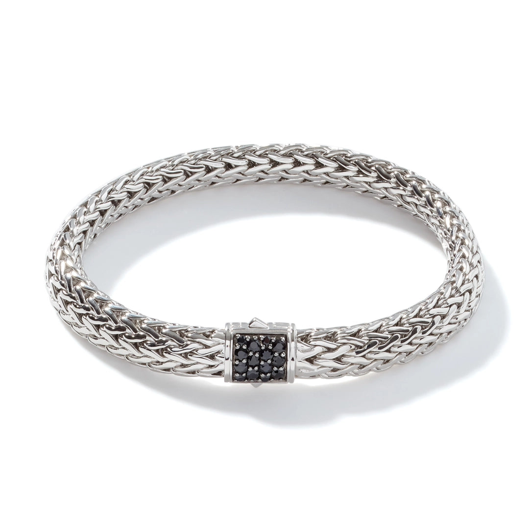 Icon Bracelet, Sterling Silver, Pave, 7.5MM