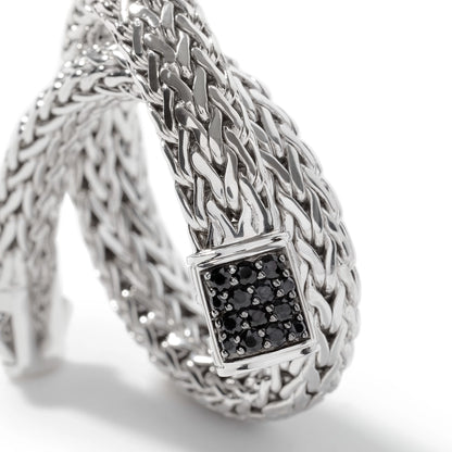 Icon Bracelet, Sterling Silver, Pave, 7.5MM