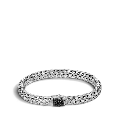 Icon Bracelet, Sterling Silver, Pave, 7.5MM