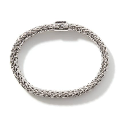Icon Bracelet, Sterling Silver, Pave, 7.5MM