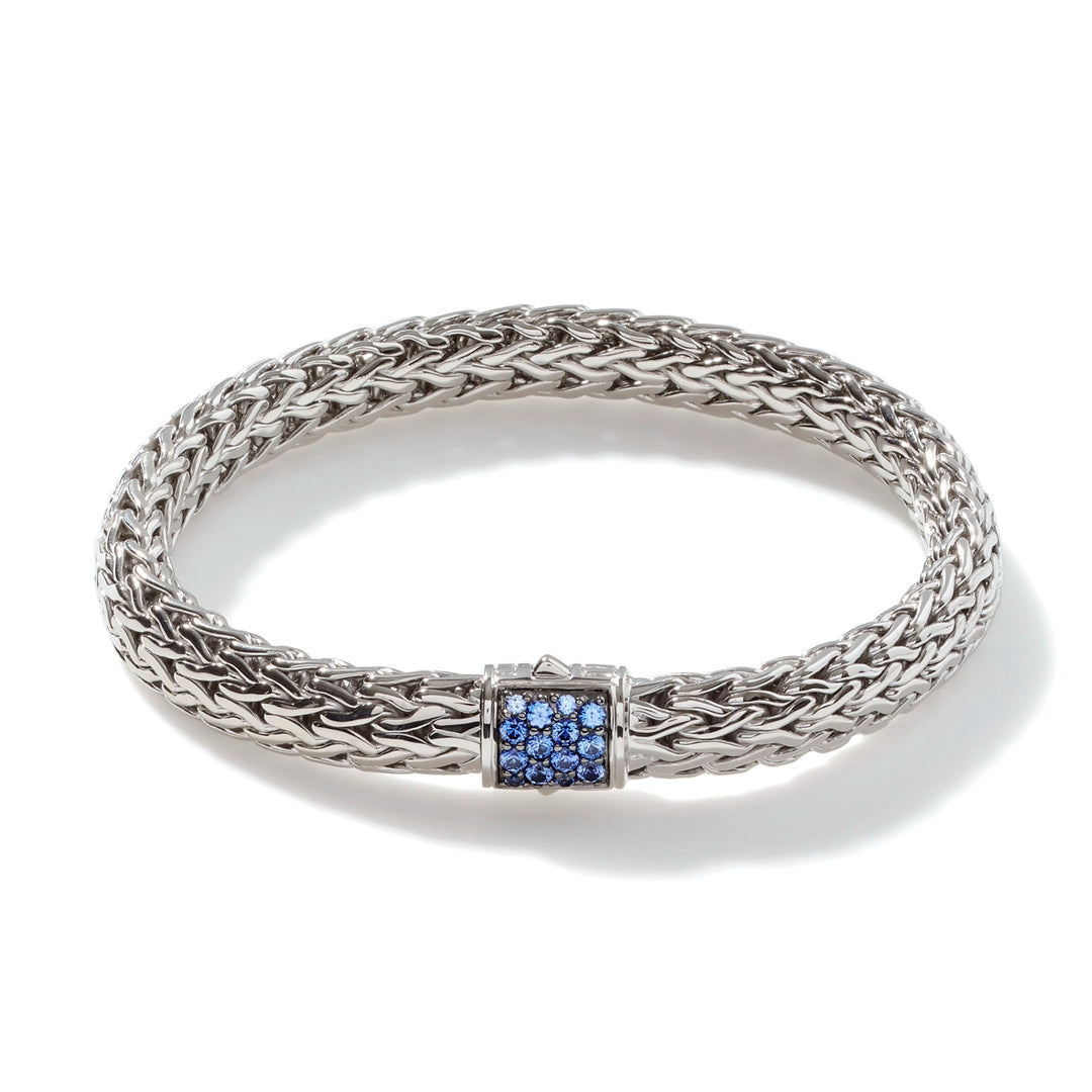 Icon Bracelet, Sterling Silver, Pave, 7.5MM