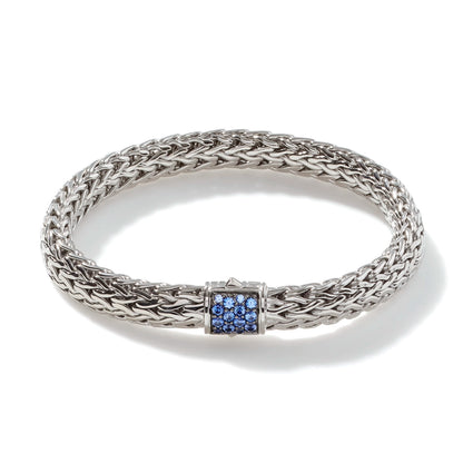 Icon Bracelet, Sterling Silver, Pave, 7.5MM