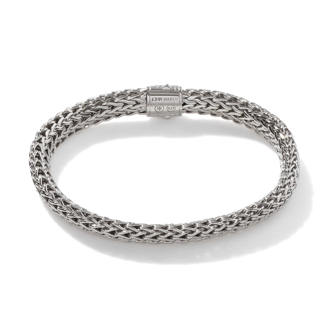 Icon Bracelet, Sterling Silver, Pave, 6.5MM