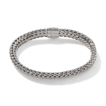 Icon Bracelet, Sterling Silver, Pave, 6.5MM