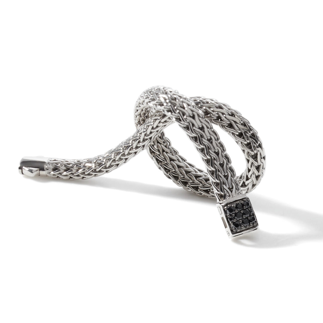 Icon Bracelet, Sterling Silver, Pave, 6.5MM