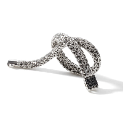 Icon Bracelet, Sterling Silver, Pave, 6.5MM