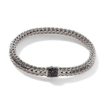 Icon Bracelet, Sterling Silver, Pave, 6.5MM