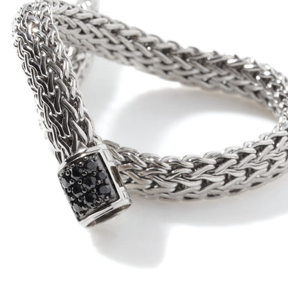 Icon Bracelet, Sterling Silver, Pave, 6.5MM
