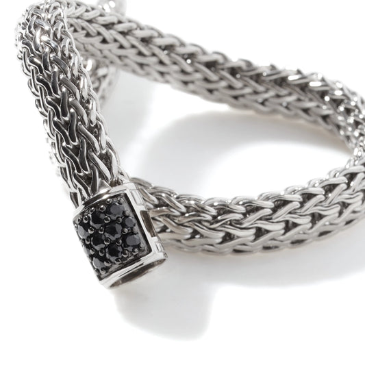 Icon Bracelet, Sterling Silver, Pave, 6.5MM
