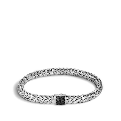 Icon Bracelet, Sterling Silver, Pave, 6.5MM